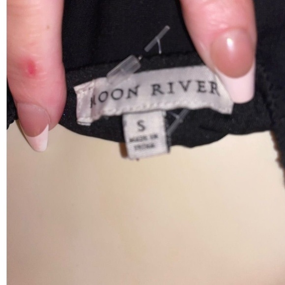 ANTHROPOLOGY MOON RIVER PUFF SLEEVE BACK CUTOUT SMOCKED WAIST MIDI DRESS SMALL - Picture 7 of 16